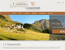 Tablet Screenshot of chamonix.co.za